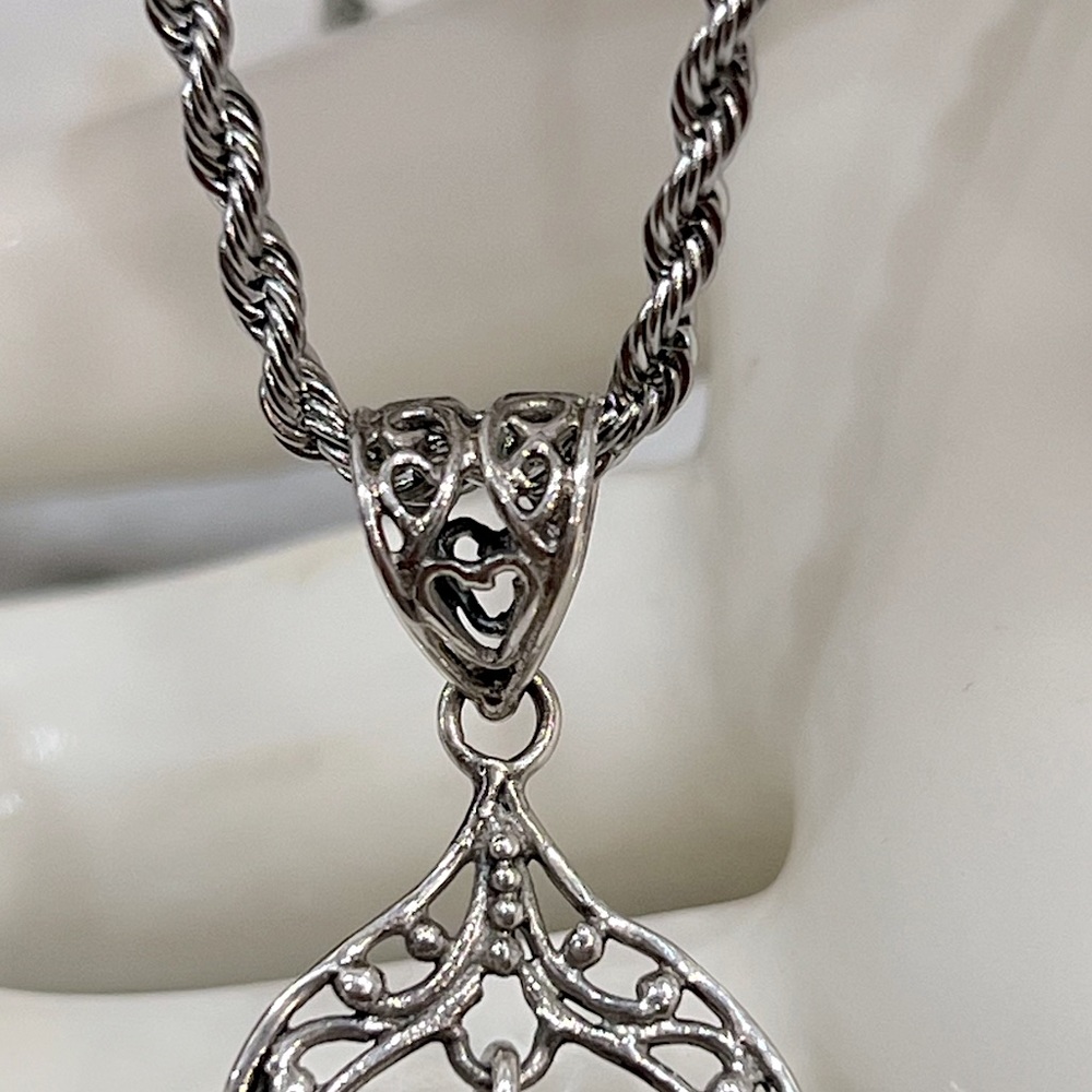 Ruby Zoisite Sterling Silver Dangling Stone Penda… - image 7